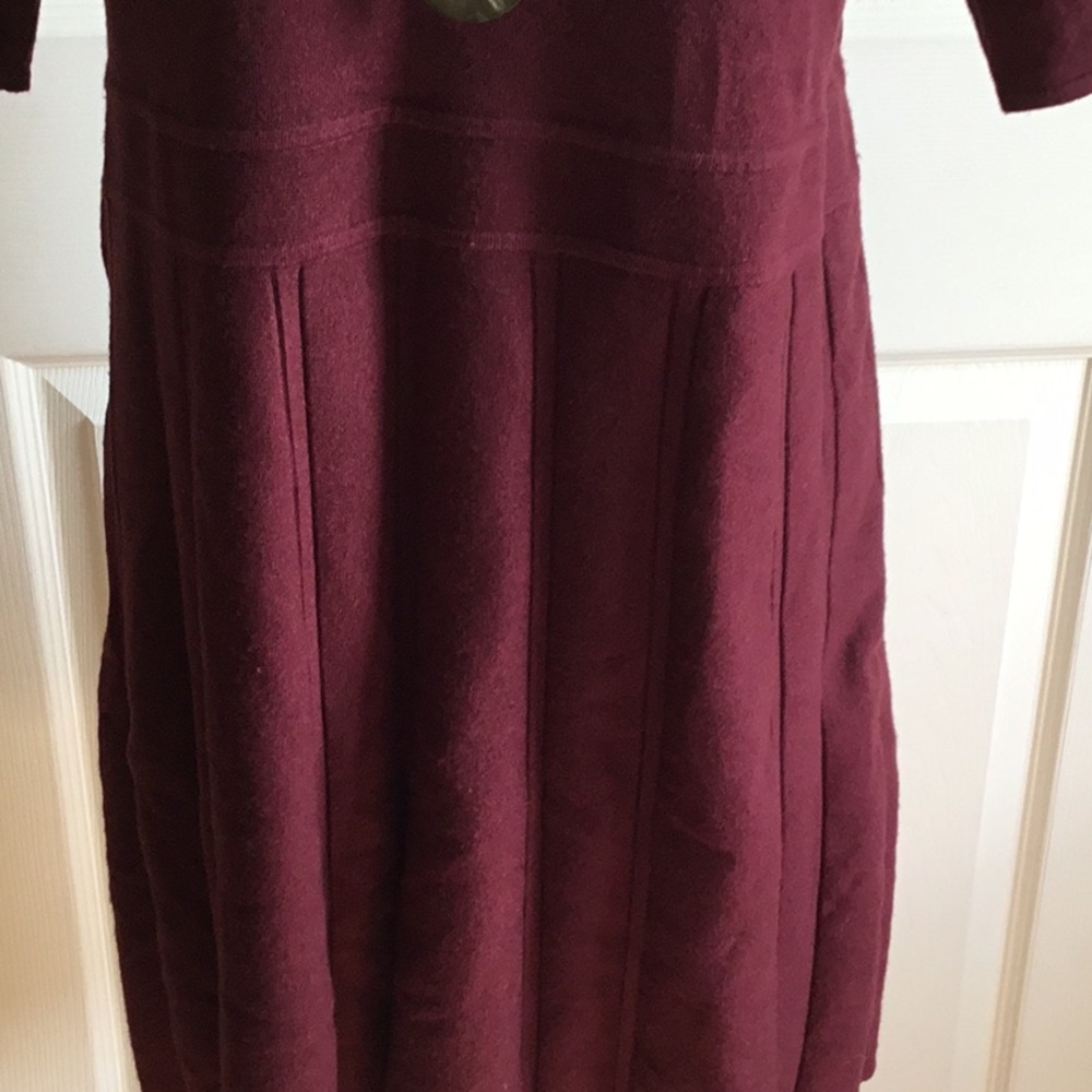 NWOT Carmen Burgundy sweater dress - Picture 3 of 8